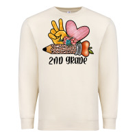 Sandshell peace love 2nd grade Premium Sweatshirt - JahusDesignShop
