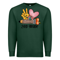 Sports Green peace love 2nd grade Premium Sweatshirt - JahusDesignShop
