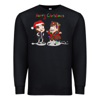 Black gravity falls merry christmas amino Premium Sweatshirt - linhVisuals