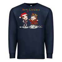 Navy gravity falls merry christmas amino Premium Sweatshirt - linhVisuals