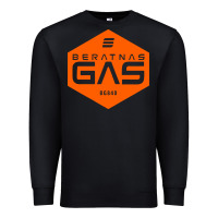 Black beratnas gas Premium Sweatshirt - linhVisuals