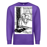 Purple calvin Premium Sweatshirt - linhVisuals