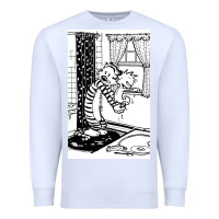 White calvin Premium Sweatshirt - linhVisuals