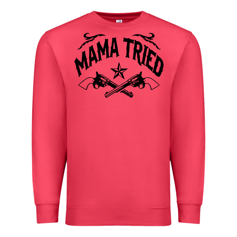 Mama Tried Guns Premium Sweatshirt by linhVisuals | Teevron