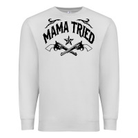 Dove Grey mama tried guns Premium Sweatshirt - linhVisuals