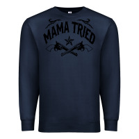 Navy mama tried guns Premium Sweatshirt - linhVisuals