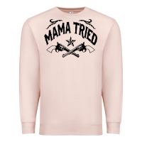 Pale Pink mama tried guns Premium Sweatshirt - linhVisuals