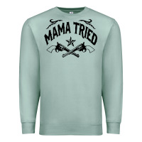 Seafoam mama tried guns Premium Sweatshirt - linhVisuals