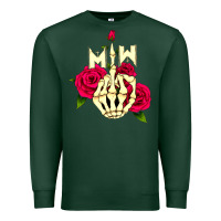 Sports Green motionless in white Premium Sweatshirt - linhVisuals