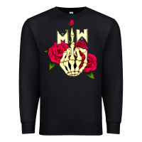 Black motionless in white Premium Sweatshirt - linhVisuals