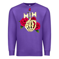 Purple motionless in white Premium Sweatshirt - linhVisuals