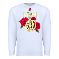 White motionless in white Premium Sweatshirt - linhVisuals