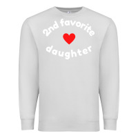 Dove Grey funny 2nd second child   daughter for 2nd favorite kid sweatshirt Premium Sweatshirt - linhVisuals