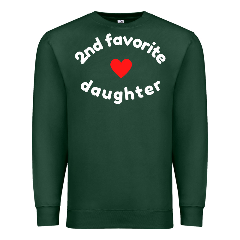 Funny 2nd Second Child   Daughter For 2nd Favorite Kid Sweatshirt Premium Sweatshirt by linhVisuals | Teevron