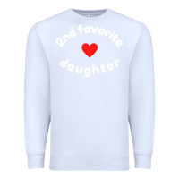 White funny 2nd second child   daughter for 2nd favorite kid sweatshirt Premium Sweatshirt - linhVisuals