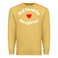 Antique Gold funny 2nd second child   daughter for 2nd favorite kid sweatshirt Premium Sweatshirt - linhVisuals