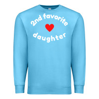 Ocean Blue funny 2nd second child   daughter for 2nd favorite kid sweatshirt Premium Sweatshirt - linhVisuals