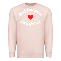 Pale Pink funny 2nd second child   daughter for 2nd favorite kid sweatshirt Premium Sweatshirt - linhVisuals