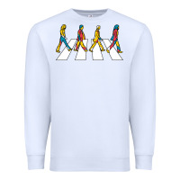 White beatl Premium Sweatshirt - linhVisuals
