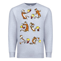 Heather Grey calvin Premium Sweatshirt - linhVisuals