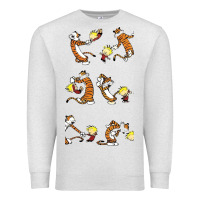 Oatmeal Heather calvin Premium Sweatshirt - linhVisuals
