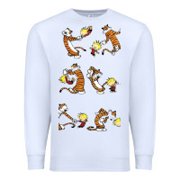 White calvin Premium Sweatshirt - linhVisuals