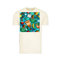 Vintage Arctic school boy coffe cup with camouflage seamless pattern bbs Vintage Tee - BundleAndBundleShop
