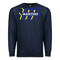 Navy massachusetts maritime academy Premium Sweatshirt - linhVisuals