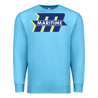 Ocean Blue massachusetts maritime academy Premium Sweatshirt - linhVisuals