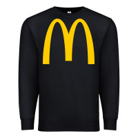 Black donalds food Premium Sweatshirt - linhVisuals