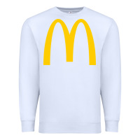 White donalds food Premium Sweatshirt - linhVisuals