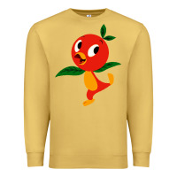Antique Gold orange bird Premium Sweatshirt - linhVisuals