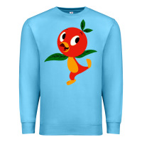 Ocean Blue orange bird Premium Sweatshirt - linhVisuals