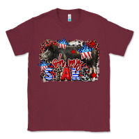 Burgundy Oh my stars pig Classic Tee - CowGirlArtShop