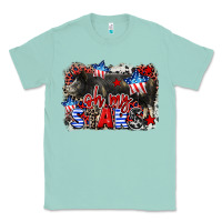 Seafoam Oh my stars pig Classic Tee - CowGirlArtShop