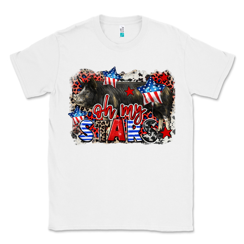 Oh My Stars Pig Classic Tee by CowGirlArtShop | Teevron