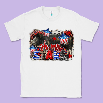 Oh My Stars Pig Classic Tee Designed By Cowgirlartshop