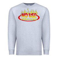 Heather Grey American punk Premium Sweatshirt - linhVisuals