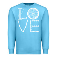 Ocean Blue cycling t  shirt cycling cyclist t  shirt (1) Premium Sweatshirt - linhVisuals