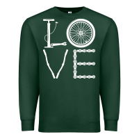 Sports Green cycling t  shirt cycling cyclist t  shirt (1) Premium Sweatshirt - linhVisuals