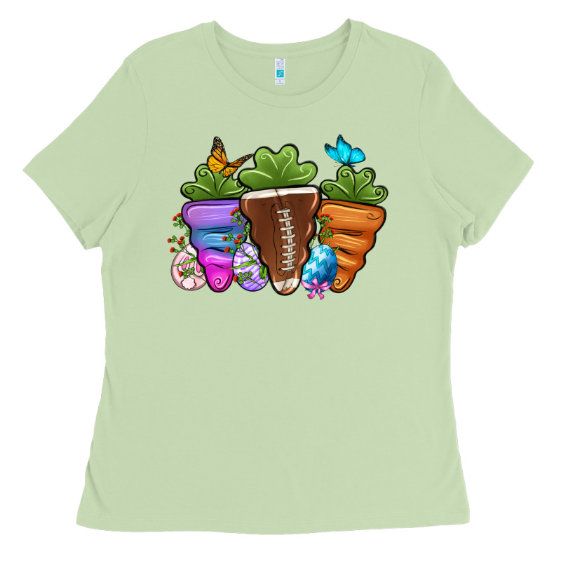 Football Easter Sports Carrots Ladies Tee by OliviaCreatesArt | Teevron