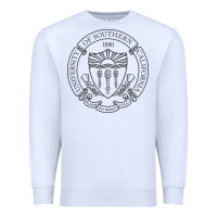 White .university of southern california Premium Sweatshirt - linhVisuals