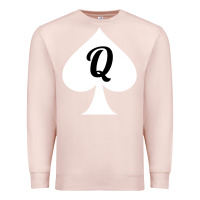 Pale Pink queen of spades clothes for women   qos tee t shirt Premium Sweatshirt - linhVisuals