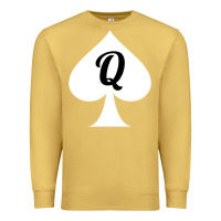 Antique Gold queen of spades clothes for women   qos tee t shirt Premium Sweatshirt - linhVisuals