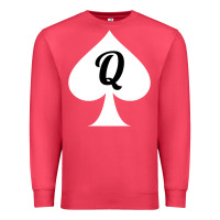 Cardinal queen of spades clothes for women   qos tee t shirt Premium Sweatshirt - linhVisuals