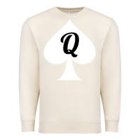 Sandshell queen of spades clothes for women   qos tee t shirt Premium Sweatshirt - linhVisuals