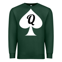 Sports Green queen of spades clothes for women   qos tee t shirt Premium Sweatshirt - linhVisuals