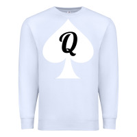 White queen of spades clothes for women   qos tee t shirt Premium Sweatshirt - linhVisuals