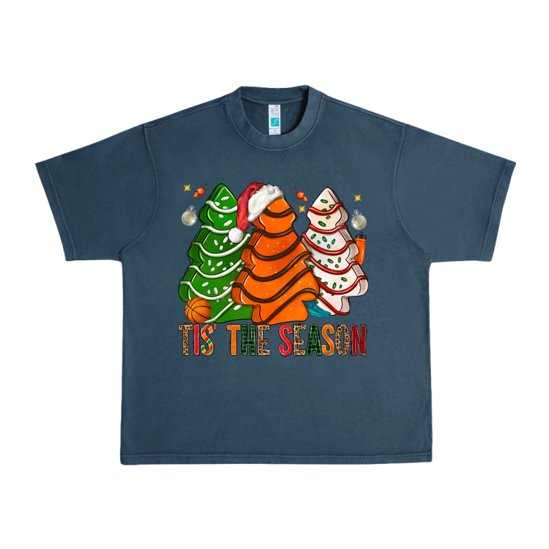 Tis' The Season Basketball Christmas Cakes Urban Heavy Tee by BundleAndBundleShop | Teevron