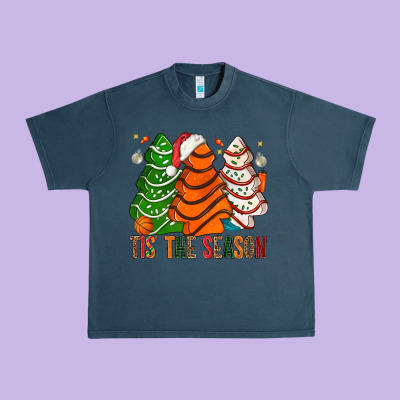 Tis' The Season Basketball Christmas Cakes Urban Heavy Tee Designed By Bundleandbundleshop